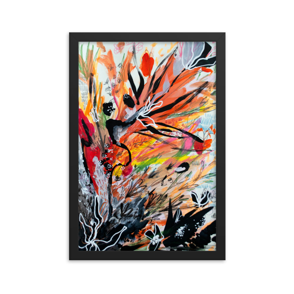 Exploding Bouquet (Evighed) Framed Print